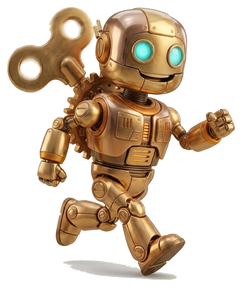 Windup mascot running